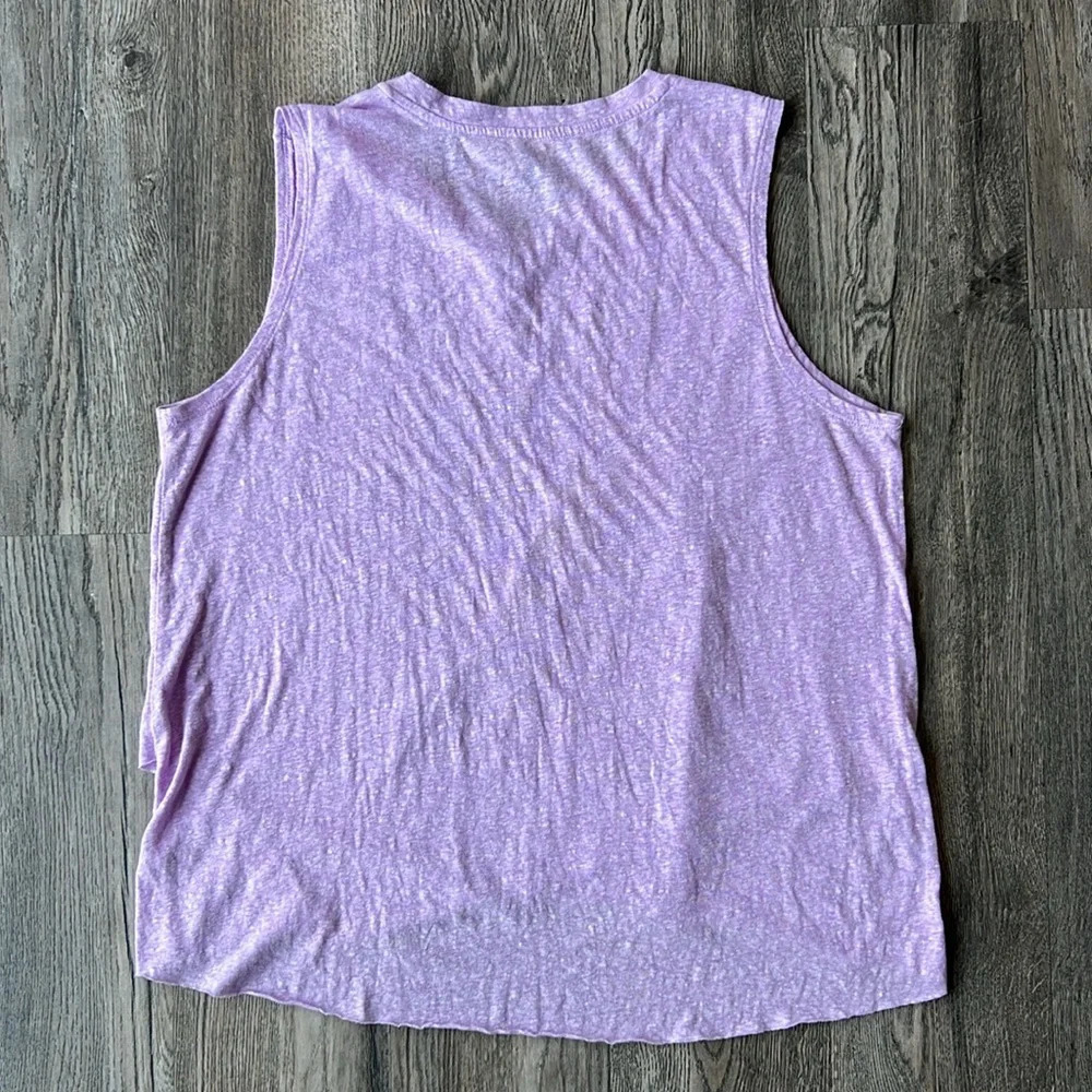 Disney Top Purple Lets Be Mermaids Tank Top Size Extra Large Sleeveless Ariel - Picture 5 of 5